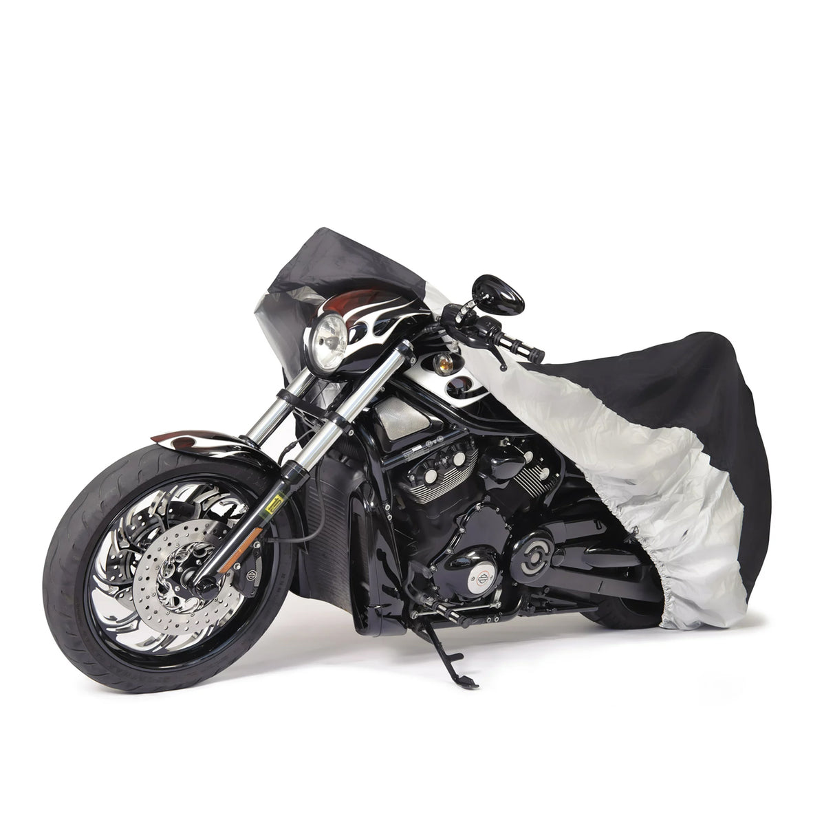 Elite Economic Guard Silver/Black Color Motorcycle Covers