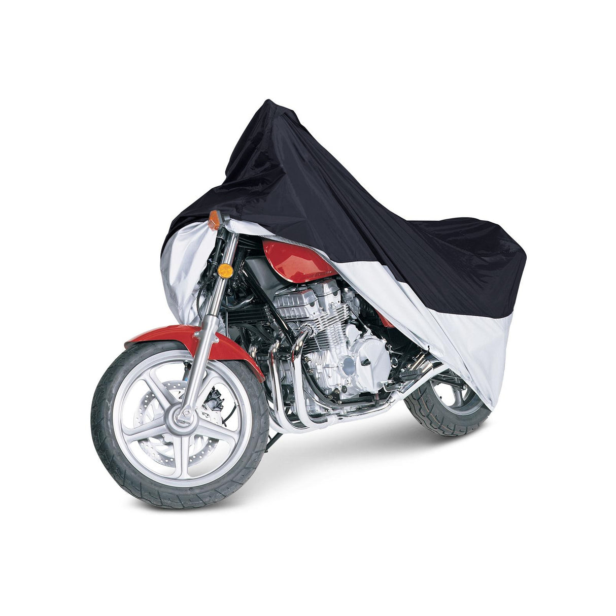 Elite Economic Guard Silver/Black Color Motorcycle Covers