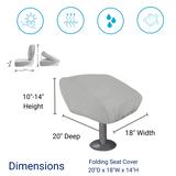 SavvyCraft® Waterproof Boat Folding Seat Cover