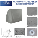 SavvyCraft® Waterproof Boat Swing Back Seat Cover
