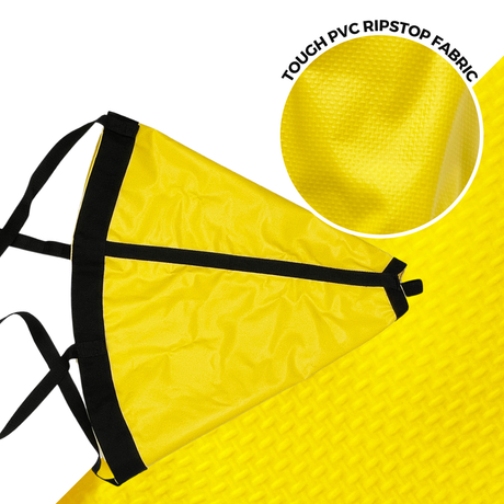 SavvyCraft drifting anchor constructed with heavy-duty PVC ripstop fabric for superior strength and durability