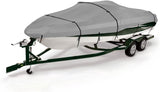 SavvyCraft® Heavy Duty Boat Cover, Waterproof Trailerable Boat Cover fits V-Hull Runabouts, Aluminum Fishing Boats, Pro Style Bass Boats, Fish & Ski