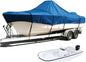 SavvyCraft Trailerable Boat Cover Whaler Style Fishing Skiff Boats, Tri-Hull Flat Front Center Console Boats, Compartible for Boston Whaler, Carolina Skiff, Mako Pro Skiff