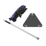 Savvycraft boat cover support pole system with straps kit, featuring a triangular support plate, durable silver aluminum pole, and heavy-duty webbing straps with metal hooks for secure canvas tensioning