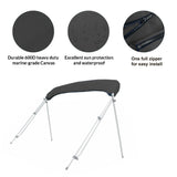 Savvycraft Waterproof 4 Bow Bimini Top Replacement Canvas-Zipper Sleeves 120" Long