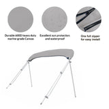 Savvycraft Waterproof 4 Bow Bimini Top Replacement Canvas-Zipper Sleeves 120" Long