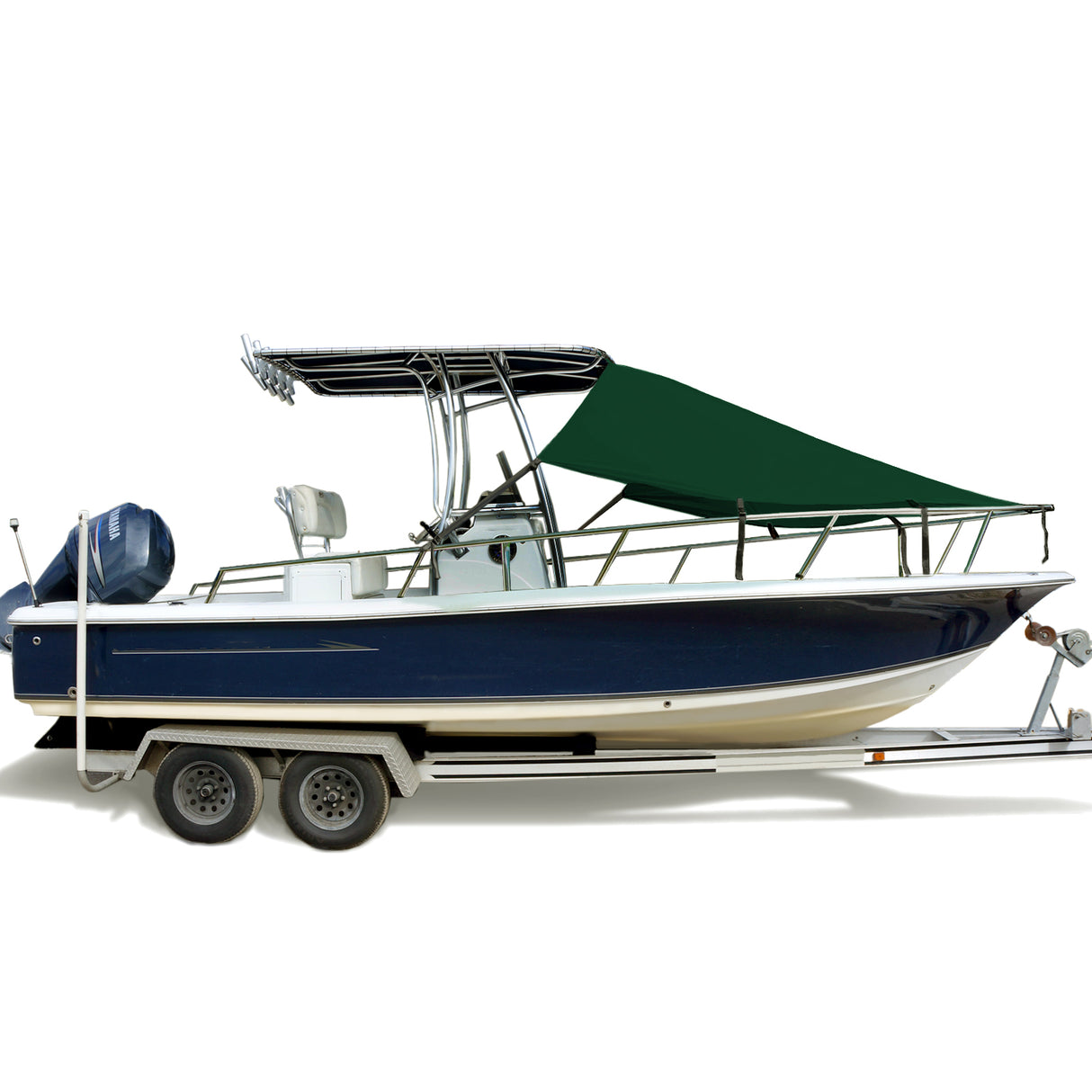 SavvyCraft® T-Top Boat Bow Sun Shade Extension, 600D Marine Grade Polyester UV Protection Canopy