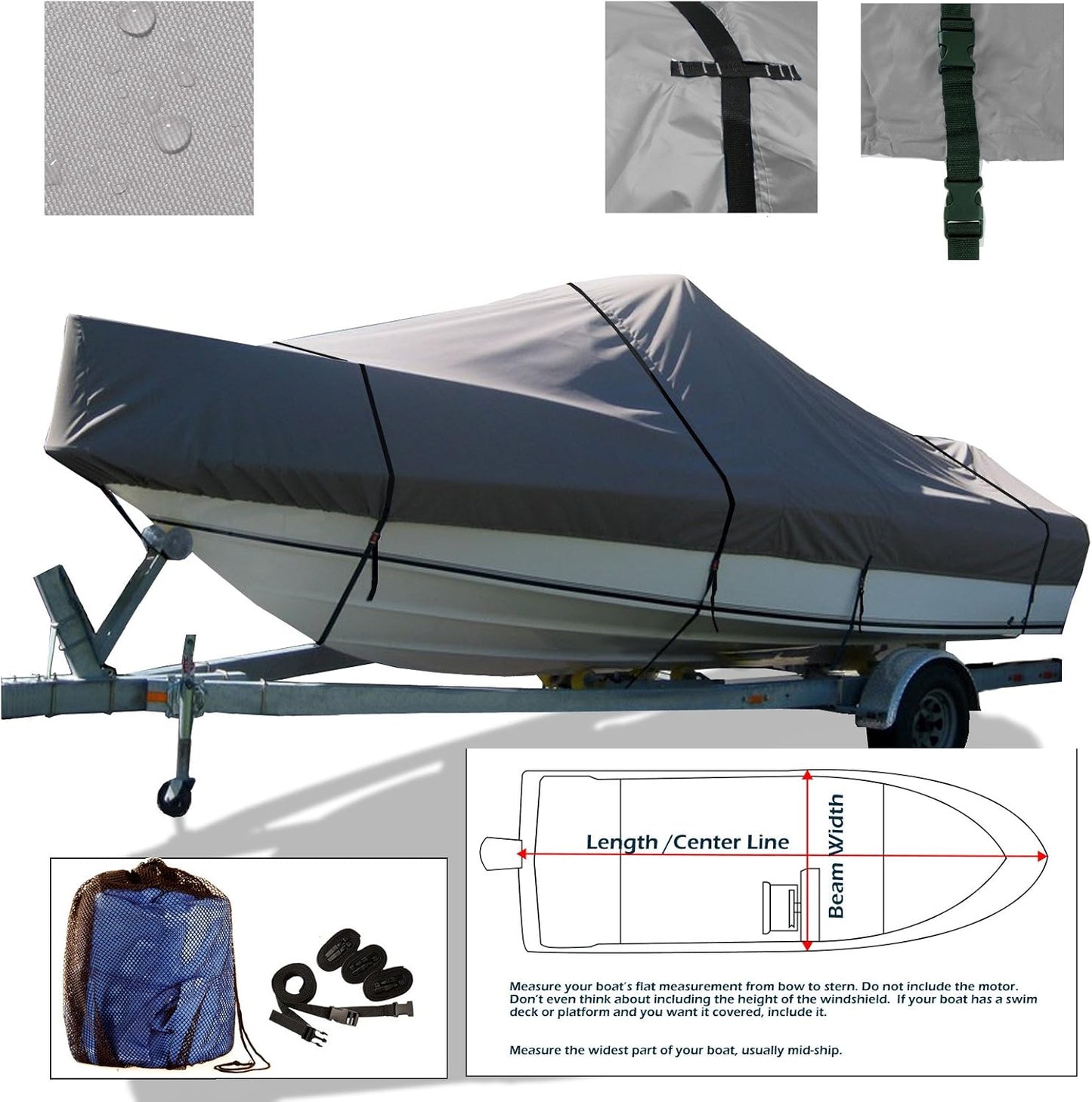 Savvycraft Trailerable Walk Around Cuddy Cabin Inboard Boat Cover
