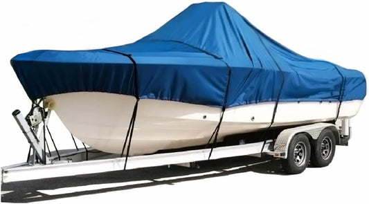 SavvyCraft Waterproof Center Console Boat Cover, Heavy Duty Boat Cover for Center Console Boat Fishing Boat