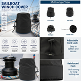 SavvyCraft® Waterproof Marine Sailboat Winch Cover