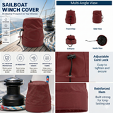 SavvyCraft® Waterproof Marine Sailboat Winch Cover