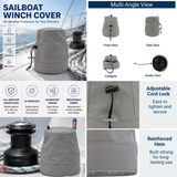 SavvyCraft® Waterproof Marine Sailboat Winch Cover