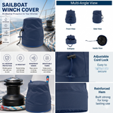SavvyCraft® Waterproof Marine Sailboat Winch Cover