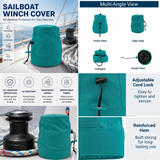 SavvyCraft® Waterproof Marine Sailboat Winch Cover