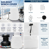 SavvyCraft® Waterproof Marine Sailboat Winch Cover