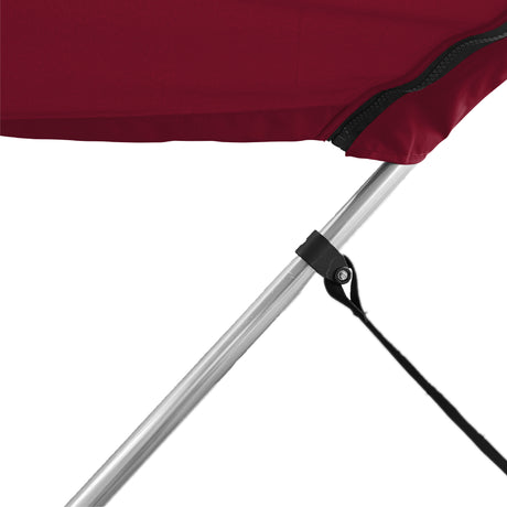 Includes adjustable webbing straps to keep your bimini top tight and easy to fold when not in use.