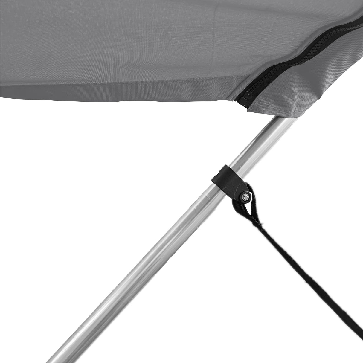 Includes adjustable webbing straps to keep your bimini top tight and easy to fold when not in use.