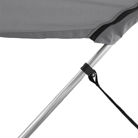 Includes adjustable webbing straps to keep your bimini top tight and easy to fold when not in use.