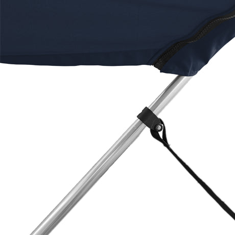 Includes adjustable webbing straps to keep your bimini top tight and easy to fold when not in use.