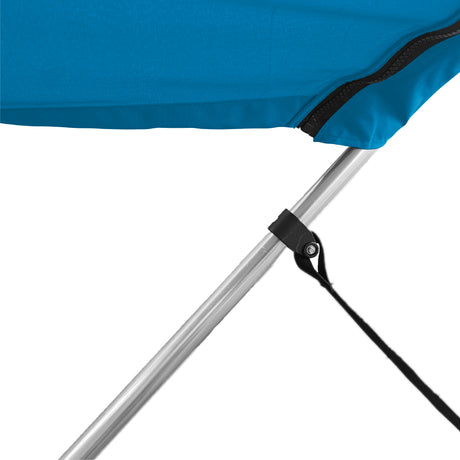 Includes adjustable webbing straps to keep your bimini top tight and easy to fold when not in use.